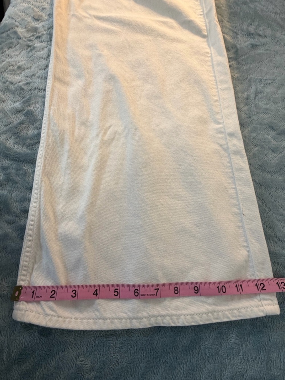 Levis Premium Baggy Dad Wide Leg Off White Jeans 28 Minimalist Edgy High Rise - Picture 13 of 14